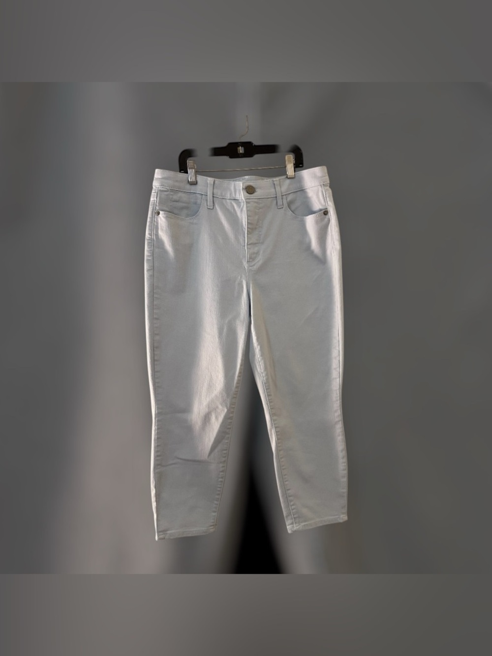 Talbots high waist jegging crop 10p light blue
